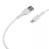 Кабель GP21L-2M USB (m)-Lightning (m) 2.4A силикон белый, GoPower, 00-00028384