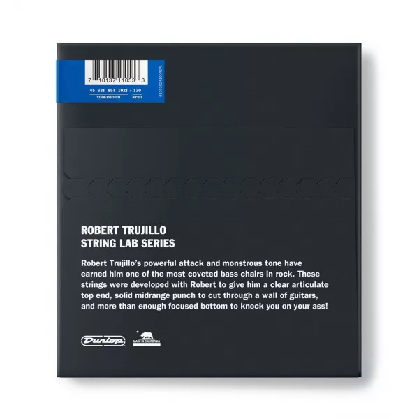 Robert Trujillo Icon Комплект струн для 5-стр бас-гитары, нерж.сталь, 45-130, Dunlop, RTT45130T  рис.2 