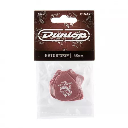 Gator Grip Медиаторы, 12шт, толщина 0,58мм, Dunlop, 417P.58