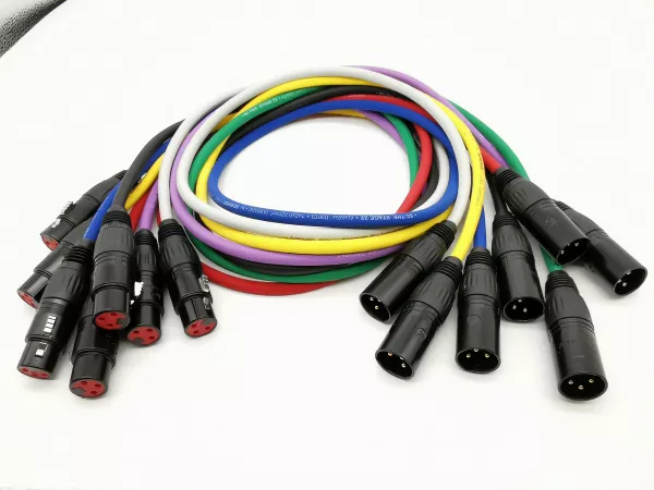Кабель микрофонный 1м, серый, ZZcable, E1-XLR-M-F-0100-8  рис.2 