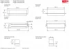 2244B Single-Coil Humbucker  размеры звукоснимателя хамбакер с одной катушкой SCHALLER