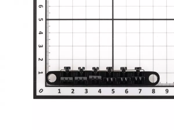 Бридж Tune-O-Matic для 12-струнной гитары, черный, Paxphil, BM120-BK  рис.2 