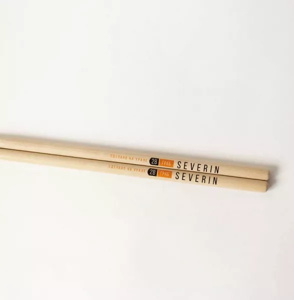 Classic 2В Барабанные палочки, деревянный наконечник, граб, Severin, S104-2B  рис.2 