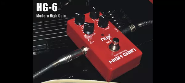 HG-6 Modern High Gain Педаль эффекта, современный хай-гейн, Nux Cherub