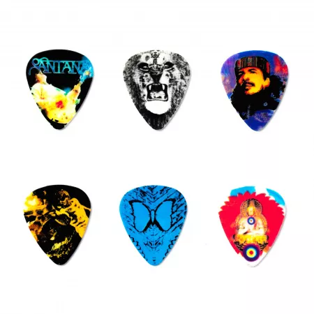 Carlos Santana Медиаторы 6шт, толстые, в коробочке, Dunlop, SANPT02H