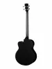 Acoustic Bass Series Электро-акустическая бас-гитара, с вырезом, черная, Cort, AB850F-BK-BAG