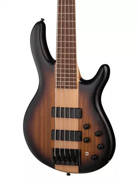 Artisan Series Бас-гитара, 5-ти струнная, табако санберст, Cort, C5-Plus-ZBMH-OTAB  рис.2 