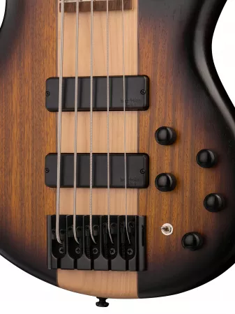 Artisan Series Бас-гитара, 5-ти струнная, табако санберст, Cort, C5-Plus-ZBMH-OTAB