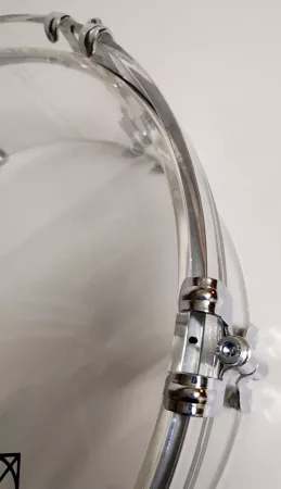 Compact Компактный том барабан из акрила 12"х3", с кронштейном, Мастерская Бехтеревых, TBAp-1203