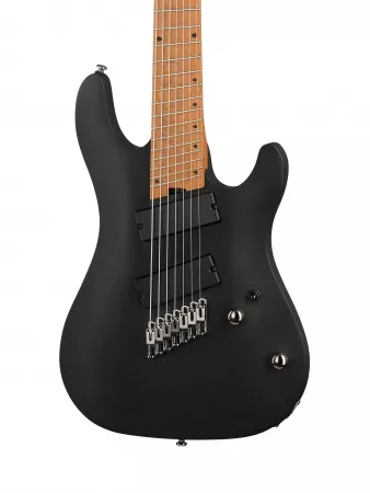 KX Series Электрогитара 7-струнная, мультимензурная, черная, Cort, KX307MS-OPBK