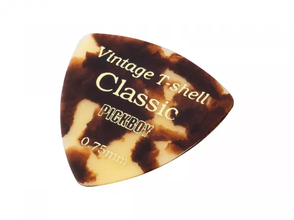 Celluloid Vintage Classic T-Shell Медиаторы 50шт, толщина 0.75мм, Pickboy, GP-54/075  рис.2 