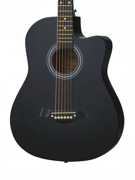 Акустическая гитара, с вырезом, черная, Mirra, MAG-39C-BLK  рис.2 