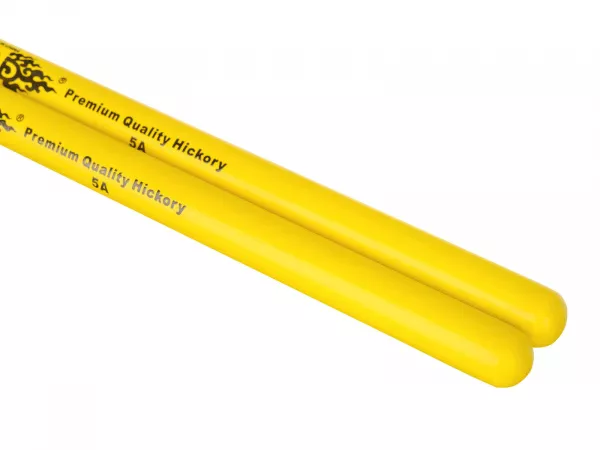 Colored Series 5A YELLOW Барабанные палочки, орех гикори, желтые, HUN, 1010100201018  рис.2 