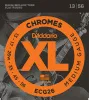 ECG26 Chromes Flat Wound Комплект струн для электрогитары, Medium, 13-56, D'Addario