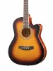 Акустическая гитара, с вырезом, санберст, Foix, FFG-3039-SB