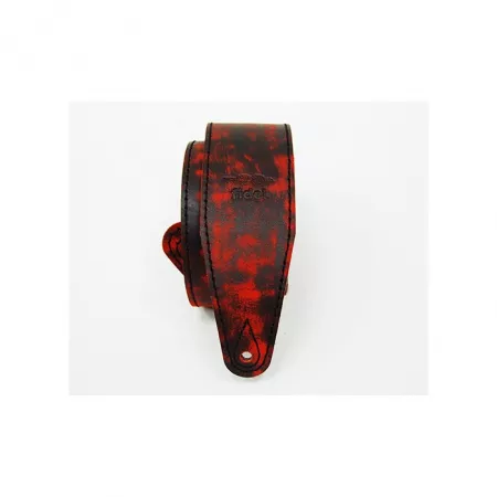 Leather 21 Ремень для гитары, кожаный, огонь, Fidel, FL60022L21L