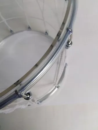 Барабан кавказский 14", акрил 34х36см, с верёвкой, прозрачный, Мастерская Бехтеревых, BKA-14Pv