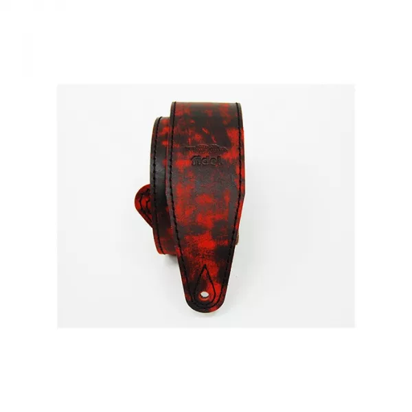 Leather 21 Ремень для гитары, кожаный, огонь, Fidel, FL60022L21L  рис.2 