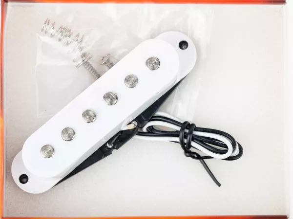 Звукосниматель магнитный, сингл, нековый, белый, Belcat, BS-01Neck-WH  рис.2 