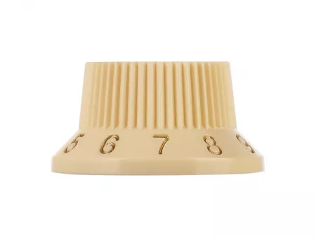 Ручка потенциометра, Volume, кремовый, дюймы, Hosco, KI-240VI