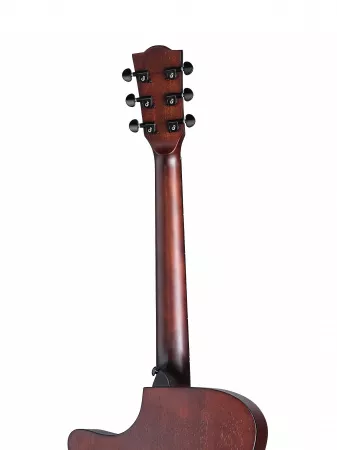 Гитара акустическая, с вырезом, коричневая, Foix, ZA-83CM-BR
