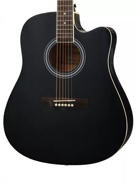 Акустическая гитара, с вырезом, черная, Mirra, MAG-41C-BLK  рис.2 