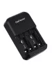 iClever 500 Зарядное устройство для аккумуляторов AA/AAA/Крона, 4 слота, GoPower, 00-00031387