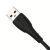 Кабель GP07T USB (m)-Type-C (m) 1.0м 2.4A, силикон, черный, GoPower, 00-00022800