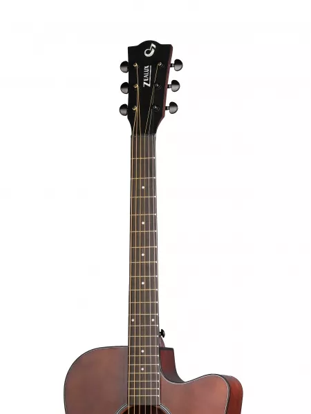 Гитара акустическая, с вырезом, коричневая, Foix, ZD-83CM-BR  рис.2 