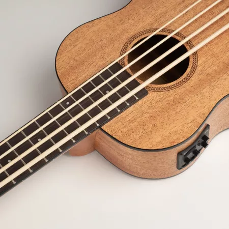 Укулеле бас со звукоснимателем, с чехлом, цвет натуральный, Cascha, HH-2175