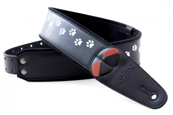 Mojo Cat Black Ремень для гитары, текстиль/синтетика, черный, RightOn Straps, 8436612540610  рис.2 