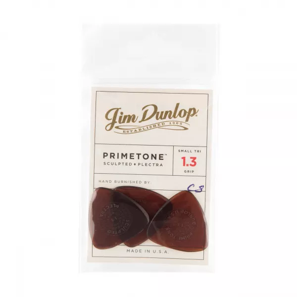 Primetone Медиаторы 3шт, толщина 1,3мм, маленький треугольник, Dunlop, 516P1.3  рис.2 