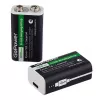 Аккумулятор бытовой Крона БОКС2 Li-ion 9V 1100mAh Type-C, GoPower, 00-00037260