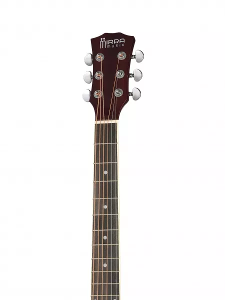 Акустическая гитара, с вырезом, цвет натуральный, Mirra, MAG-41C-NAT  рис.2 