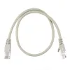 Патч-корд RJ-45 (m)-RJ-45 (m) 0.5м кат.5е ПВХ 26AWG, серый, в пакете, GoPower, 00-00027471