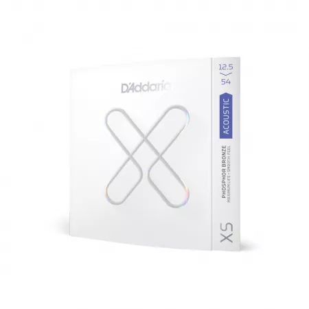 XS Комплект струн для акустической гитары, фосфорная бронза, 12.5-54, D'Addario, XSAPB12554