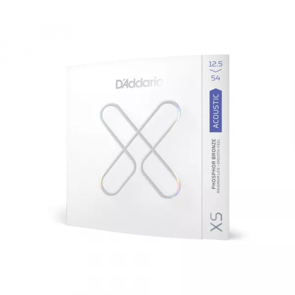 XS Комплект струн для акустической гитары, фосфорная бронза, 12.5-54, D'Addario, XSAPB12554  рис.2 