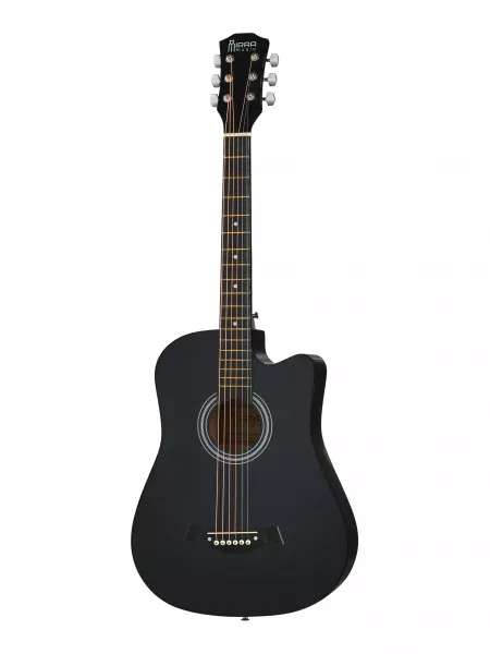 Акустическая гитара, с вырезом, черная, с аксессуарами, Mirra, MAG-38CKIT-BLK  рис.2 