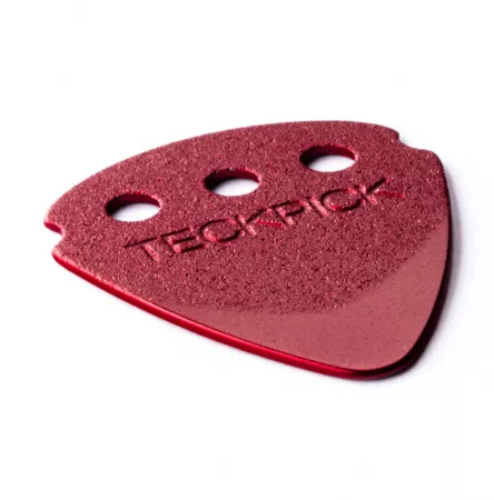 TeckPick Медиаторы 12шт, алюминий, красные, Dunlop, 467R.RED