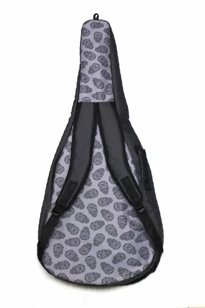 Чехол для гитары дредноут, MEZZO, MZ-ChG-12-3skull2/grey  рис.2 