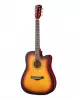 Акустическая гитара, с вырезом, санберст, Foix, FFG-4101C-SB