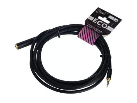 Удлинитель-переходник 3,5-6,35мм female, 3м, ZZcable, E48-3,5-6,35F-0300-0