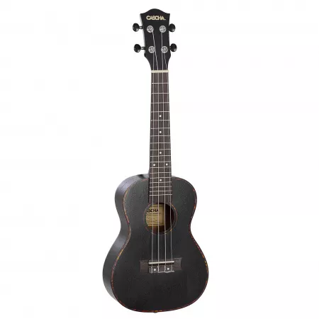 Mahogany Series Укулеле концертный, с чехлом, черный, Cascha, HH-2300