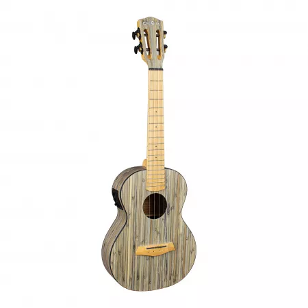 Bamboo Series Укулеле тенор со звукоснимателем, с чехлом, графит, Cascha, HH-2317E