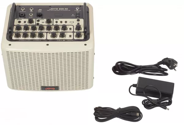 Комбоусилитель для акустической гитары, 40Вт, белый, Joyo, BSK-40-WH  рис.2 