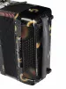 Аккордеон 34/72/5/2, черный, черные клавиши, с футляром, Aurus, JH8002-A-BLACK
