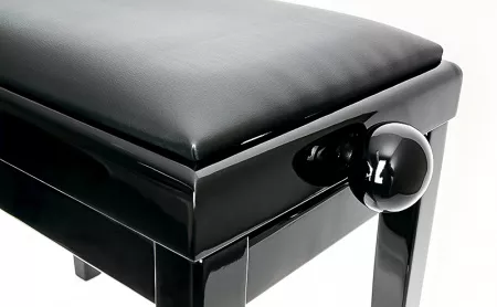 HY-PJ018A-GLOSS-BLACK Банкетка, черный/черный, Rin