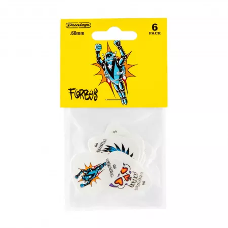 Alan Forbes S1 Медиаторы 6шт, толщина 0,60мм, Dunlop, BL100P.60