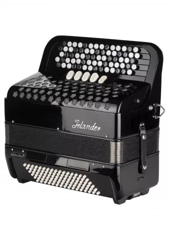 Кнопочный аккордеон 72/96, черный, Gelander, GH5096H-3-BLACK