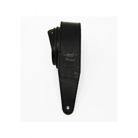 Leather 11 Ремень для гитары, кожаный, черный, Fidel, FL66017L11